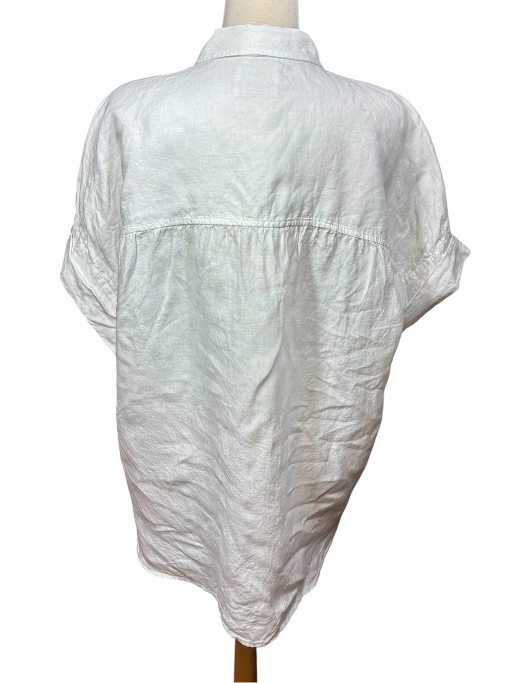 J. Crew Relaxed Fit Short Sleeve Baird McNutt Irish Linen Shirt Women's XL - Picture 6 of 10